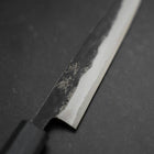 Koyanagi Blue Steel #1 Kurouchi Dark Blue Urushi Handle 150mm (5.9”)-[Musashi]-[Japanese-Kitchen-Knives]