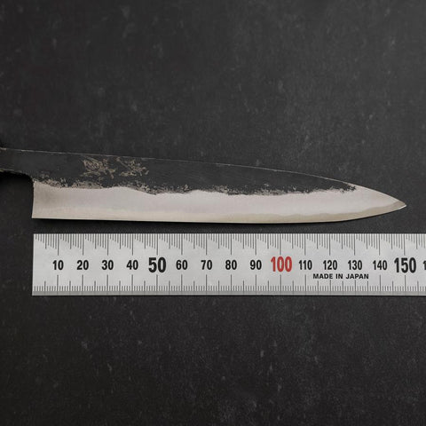 Koyanagi Blue Steel #1 Kurouchi Dark Blue Urushi Handle 150mm (5.9”)-[Musashi]-[Japanese-Kitchen-Knives]