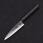 Koyanagi Blue Super Kurouchi Buffalo Ebony Handle 120mm (4.7”)-[Musashi]-[Japanese-Kitchen-Knives]
