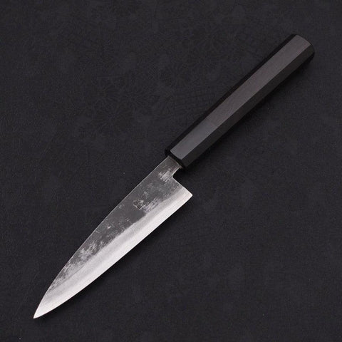 Koyanagi Blue Super Kurouchi Buffalo Ebony Handle 120mm (4.7”)-[Musashi]-[Japanese-Kitchen-Knives]