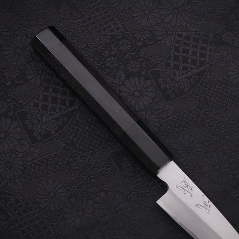 Koyanagi White Steel #2 Kasumi Buffalo Ebony Handle 120mm (4.7”)-[Musashi]-[Japanese-Kitchen-Knives]