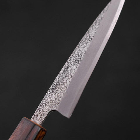 Koyanagi White Steel #2 Nashiji Sumi Urushi Handle 120mm (4.7”)-[Musashi]-[Japanese-Kitchen-Knives]