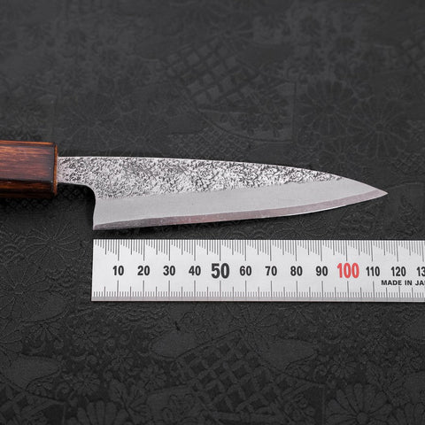 Koyanagi White Steel #2 Nashiji Sumi Urushi Handle 120mm (4.7”)-[Musashi]-[Japanese-Kitchen-Knives]