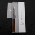 Koyanagi White Steel #2 Nashiji Sumi Urushi Handle 120mm (4.7”)-[Musashi]-[Japanese-Kitchen-Knives]