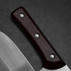 Menkiri (Noodle Knife) Blue Steel #2 Polished Red Urushi Handle 300mm (11.8”)-[Musashi]-[Japanese-Kitchen-Knives]