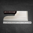 Menkiri (Noodle Knife) Blue Steel #2 Polished Red Urushi Handle 300mm (11.8”)-[Musashi]-[Japanese-Kitchen-Knives]