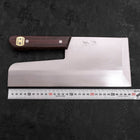 Menkiri (Noodle Knife) Molybdenum Polished Walnut Handle 300mm (11.8”)-[Musashi]-[Japanese-Kitchen-Knives]