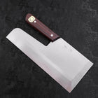 Menkiri (Noodle Knife) Molybdenum Polished Walnut Handle 300mm (11.8”)-[Musashi]-[Japanese-Kitchen-Knives]