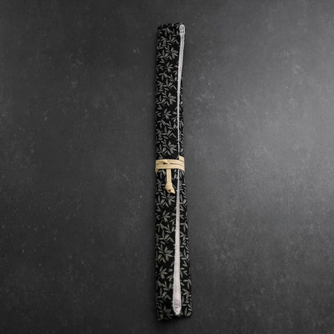 Moribashi Chopsticks Stainless Ebony Handle 180mm with Ebony Sheath and Storage Pouch (7”)-[Musashi]-[Japanese-Kitchen-Knives]