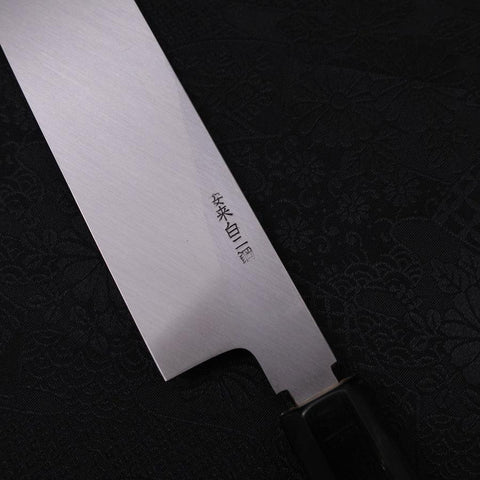 Mukimono White Steel #2 Kasumi Buffalo Magnolia Handle 180mm (7”)-[Musashi]-[Japanese-Kitchen-Knives]