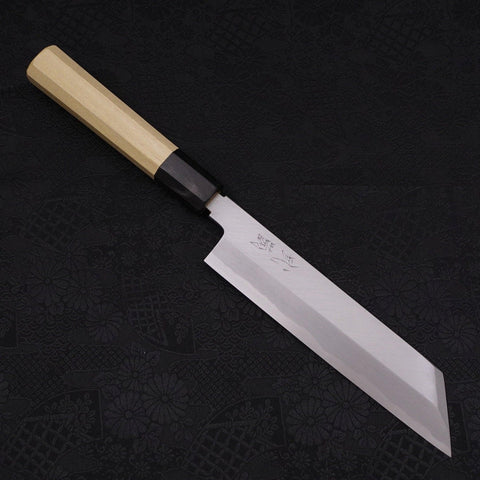 Mukimono White Steel #2 Kasumi Buffalo Magnolia Handle 180mm (7”)-[Musashi]-[Japanese-Kitchen-Knives]