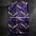Musashi Japanese Style Kitchen Knife Roll Navy Golden Dragon 2 Pockets Handmade-[Musashi]-[Japanese-Kitchen-Knives]