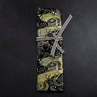 Musashi Japanese Style Kitchen Knife Roll Uzumaki Tsuru-Mai 1 Pockets Handmade-[Musashi]-[Japanese-Kitchen-Knives]