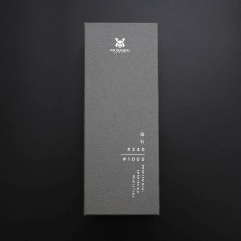 Musashi Professional Sharpening Stone Double-Sided #240/#1000-[Musashi]-[Japanese-Kitchen-Knives]