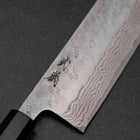 Nakiri 440C Nashiji Damascus Buffalo Bubinga Handle 165mm (6.5”)-[Musashi]-[Japanese-Kitchen-Knives]