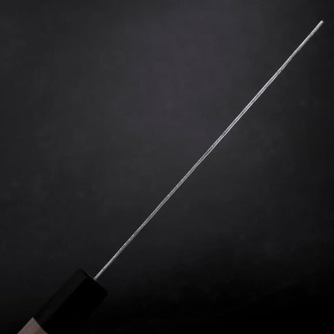 Nakiri AUS-10 Mirror Tsuchime Damascus Buffalo Magnolia Handle 165mm (6.5”)-[Musashi]-[Japanese-Kitchen-Knives]