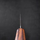 Nakiri AUS-10 Nashiji Damascus Sumi Urushi Handle 165mm (6.5”)-[Musashi]-[Japanese-Kitchen-Knives]