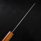 Nakiri AUS-10 Polished Oak Handle 165mm (6.5”)-[Musashi]-[Japanese-Kitchen-Knives]