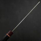 Nakiri AUS-10 Tsuchime Damascus Cherry Handle 180mm (7”)-[Musashi]-[Japanese-Kitchen-Knives]