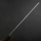 Nakiri AUS-10 Tsuchime Damascus Shitan Walnut Handle 165mm (6.5”)-[Musashi]-[Japanese-Kitchen-Knives]