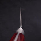 Nakiri AUS-10 Wave Damascus Western Red Handle 165mm (6.5”)-[Musashi]-[Japanese-Kitchen-Knives]