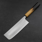 Nakiri AUS-8 Polished Yaki Urushi Handle 165mm (6.5”)-[Musashi]-[Japanese-Kitchen-Knives]