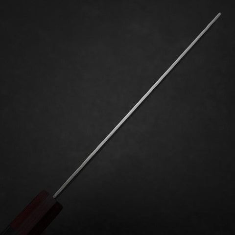Nakiri AUS-8 Tsuchime Damascus Pakka Handle 165mm (6.5”)-[Musashi]-[Japanese-Kitchen-Knives]