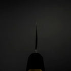 Nakiri Blue Steel #1 Kurouchi Buffalo Magnolia Handle 165mm (6.5”)-[Musashi]-[Japanese-Kitchen-Knives]