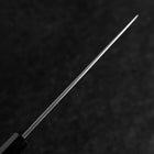 Nakiri Blue Steel #2 Kurouchi Buffalo Ebony Handle 165mm (6.5”)-[Musashi]-[Japanese-Kitchen-Knives]