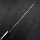Nakiri Blue Steel #2 Kurouchi Chokin Sakura Five Story Pagoda Buffalo Ebony Handle 165mm (6.5”)-[Musashi]-[Japanese-Kitchen-Knives]