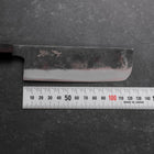 Nakiri Blue Steel #2 Kurouchi Ebony Handle 120mm (4.7”)-[Musashi]-[Japanese-Kitchen-Knives]