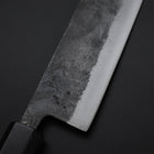 Nakiri Blue Steel #2 Kurouchi Hinoki Handle 135mm (5.3”)-[Musashi]-[Japanese-Kitchen-Knives]