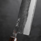 Nakiri Blue Steel #2 Kurouchi Sumi Urushi Handle 165mm (6.5”)-[Musashi]-[Japanese-Kitchen-Knives]