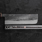 Nakiri Blue Steel #2 Kurouchi Sumi Urushi Handle 165mm (6.5”)-[Musashi]-[Japanese-Kitchen-Knives]
