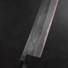 Nakiri Blue Steel #2 Kurouchi Walnut Handle 165mm (6.5”)-[Musashi]-[Japanese-Kitchen-Knives]