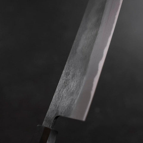 Nakiri Blue Steel #2 Kurouchi Walnut Handle 165mm (6.5”)-[Musashi]-[Japanese-Kitchen-Knives]