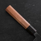 Nakiri Blue Steel #2 Kurouchi Walnut Handle 165mm (6.5”)-[Musashi]-[Japanese-Kitchen-Knives]