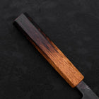 Nakiri Blue Steel #2 Kurouchi Yaki Urushi Handle 165mm (6.5”)-[Musashi]-[Japanese-Kitchen-Knives]