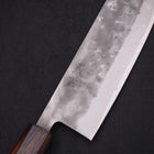 Nakiri Blue Steel #2 Nashiji Sumi Urushi Handle 165mm (6.5”)-[Musashi]-[Japanese-Kitchen-Knives]