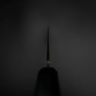 Nakiri Blue Steel #2 Stainless Clad Nashiji Dark Blue Urushi Handle 165mm (6.5”)-[Musashi]-[Japanese-Kitchen-Knives]