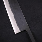 Nakiri Blue Super Kurouchi Buffalo Ebony Handle 165mm (6.5”)-[Musashi]-[Japanese-Kitchen-Knives]