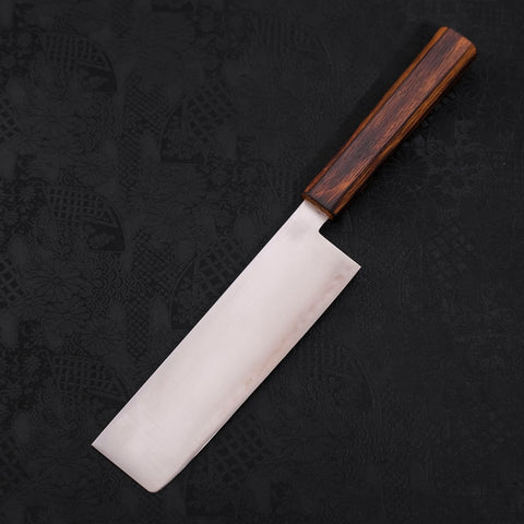 Nakiri Blue Super Polished Sumi Urushi Handle 165mm (6.5”)-[Musashi]-[Japanese-Kitchen-Knives]