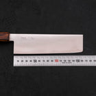 Nakiri Blue Super Polished Sumi Urushi Handle 165mm (6.5”)-[Musashi]-[Japanese-Kitchen-Knives]