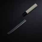 Nakiri SK Steel Kurouchi Magnolia Handle 170mm (6.7”)-[Musashi]-[Japanese-Kitchen-Knives]