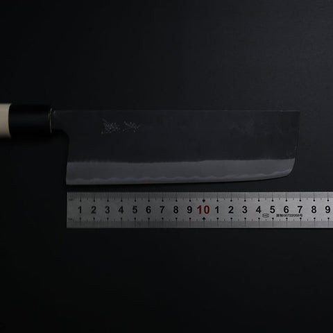 Nakiri SK Steel Kurouchi Magnolia Handle 170mm (6.7”)-[Musashi]-[Japanese-Kitchen-Knives]