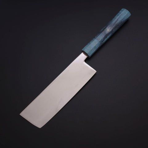 Nakiri SLD Mirror Coral Shore Handle 170mm (6.7”)-[Musashi]-[Japanese-Kitchen-Knives]