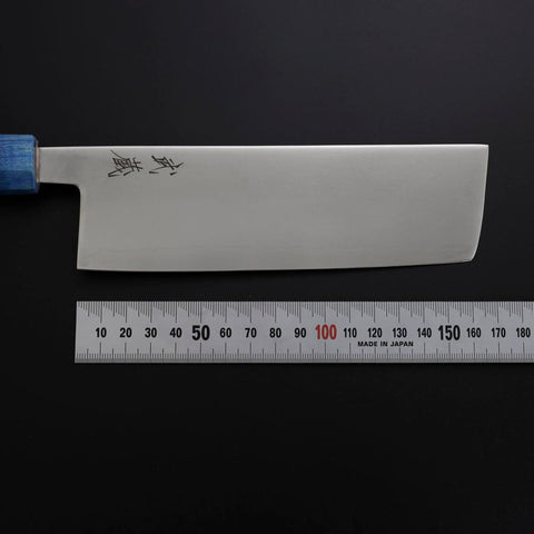 Nakiri SLD Mirror Shoreline Handle 170mm (6.7”)-[Musashi]-[Japanese-Kitchen-Knives]