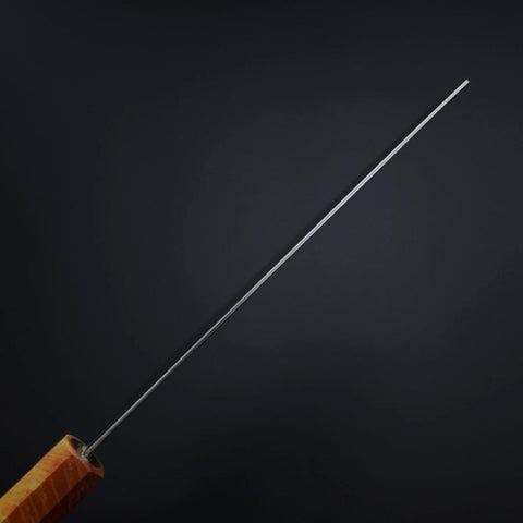 Nakiri SLD Mirror Sunset Orange Handle 170mm (6.7”)-[Musashi]-[Japanese-Kitchen-Knives]
