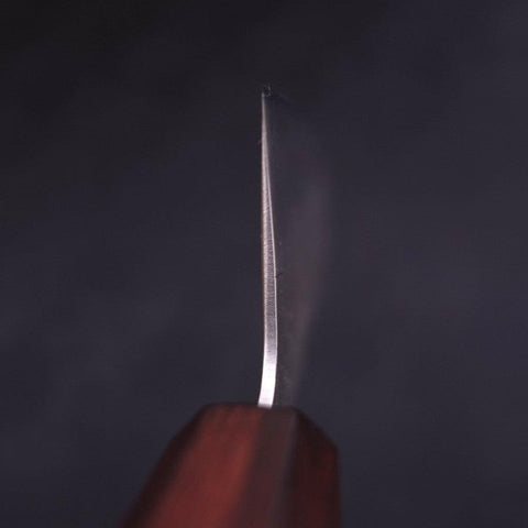 Nakiri SLD Nashiji Washi Purple Urushi Handle 165mm (6.5”)-[Musashi]-[Japanese-Kitchen-Knives]