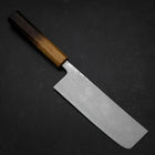Nakiri SLD Wave Nickel Damascus Yaki Urushi Handle 165mm (6.5”)-[Musashi]-[Japanese-Kitchen-Knives]